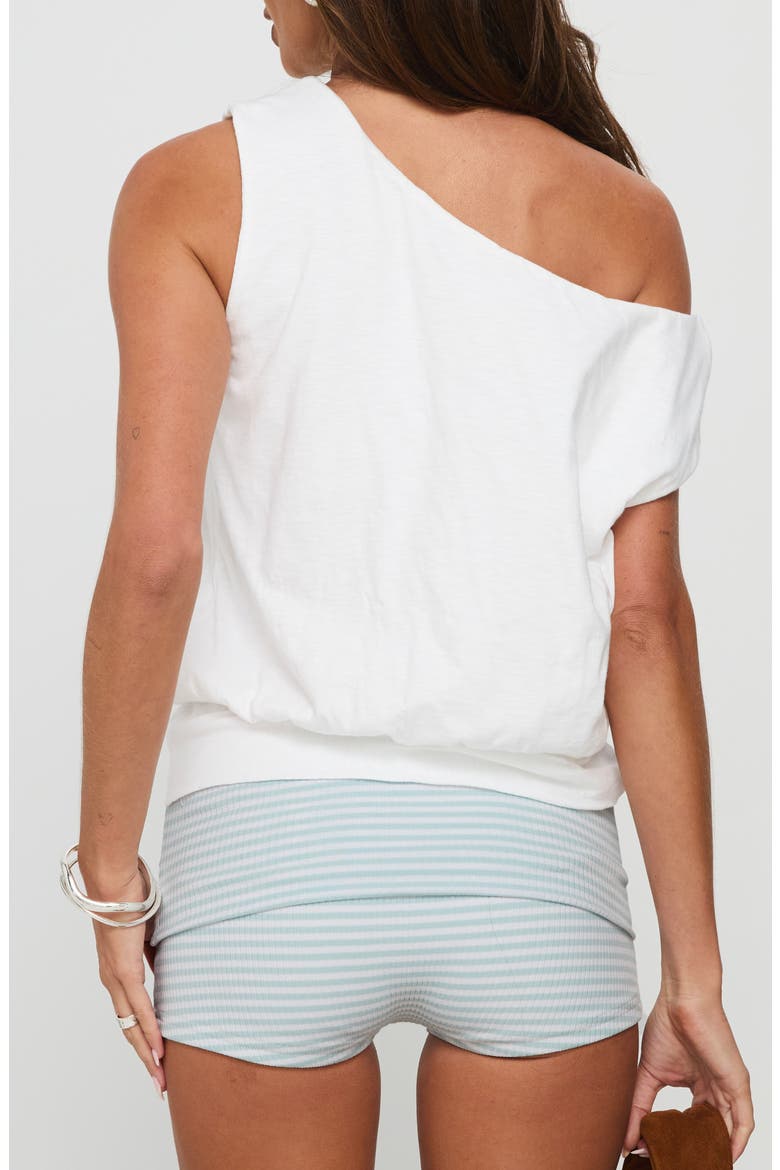 Emmi Off the Shoulder Organic Cotton Top, Alternate, color, WHITE