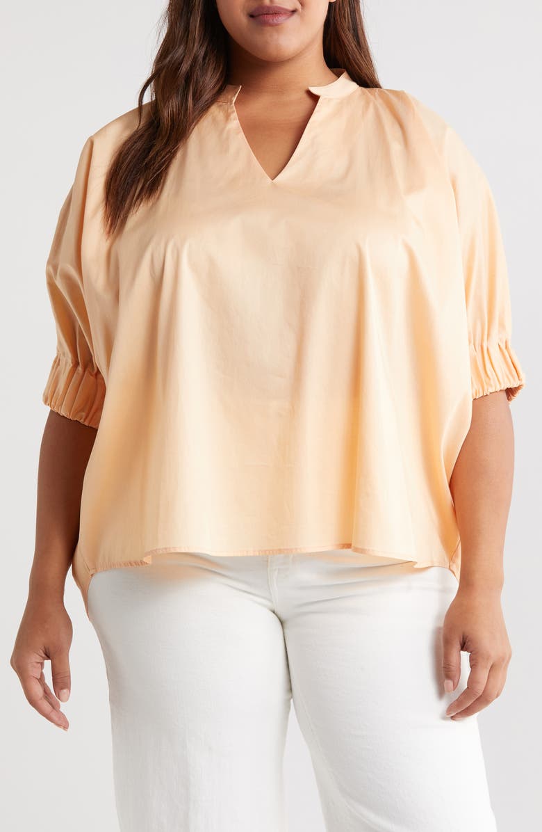 HARSHMAN Medina Elbow Sleeve Top, Main, color, Apricot Ice