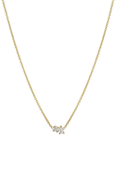 Diamond Toi Et Moi Necklace