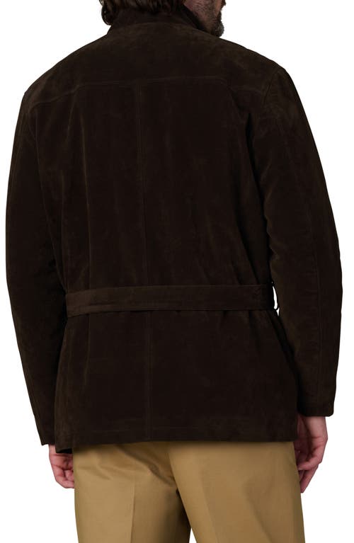 Joe's M16 Belted Faux Suede Jacket In Brown