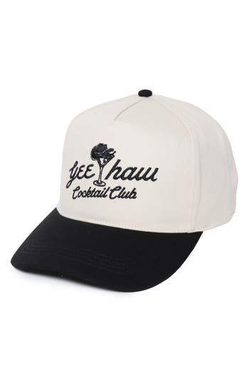 David & Young Yee-haw Embroidered Baseball Cap In Black