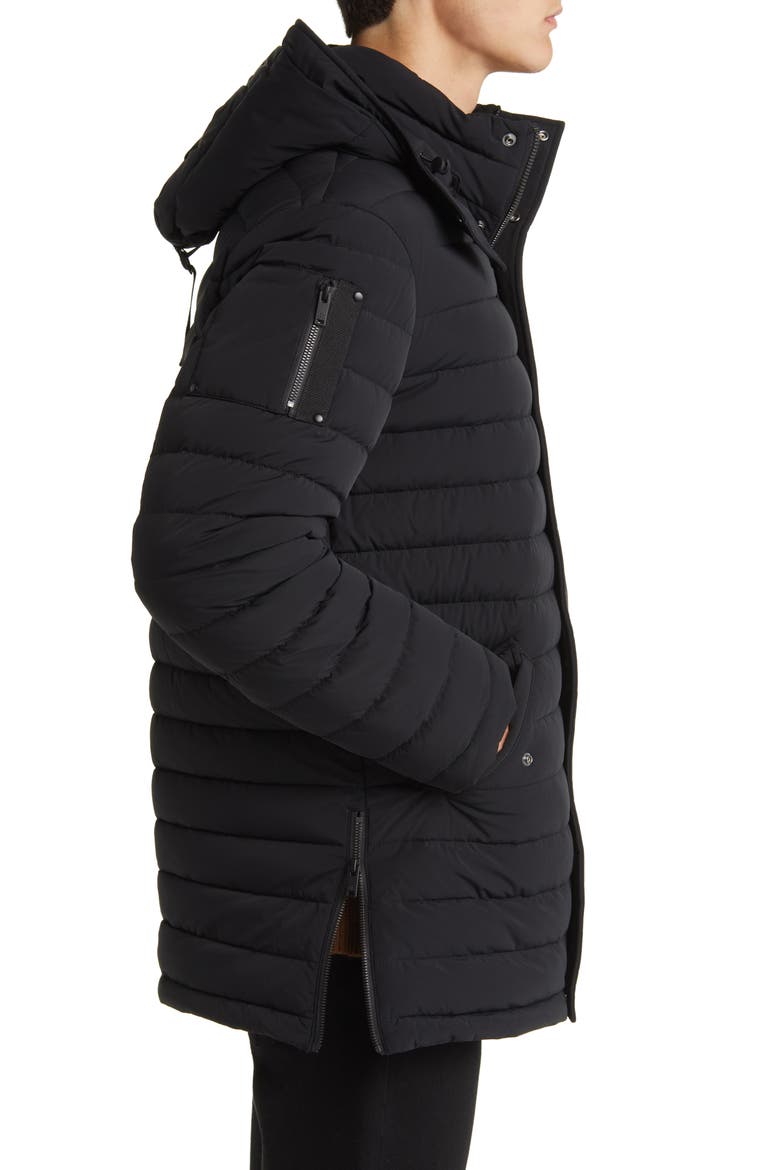 Greystone Down Puffer Jacket, Alternate, color, BLACK