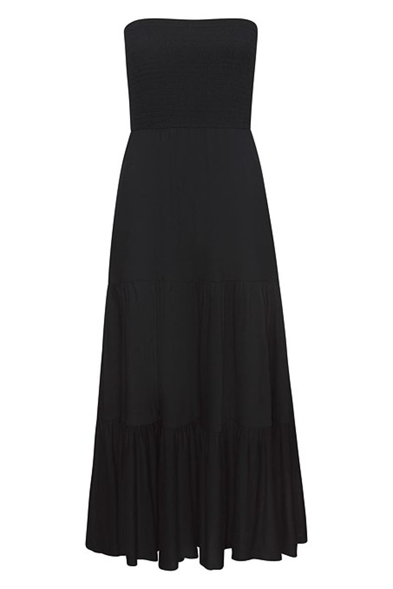 Women's Convertible Tiered Dress, Alternate, color, Black