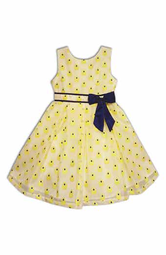 JOE-ELLA Kids' Embroidered Organza Party Dress