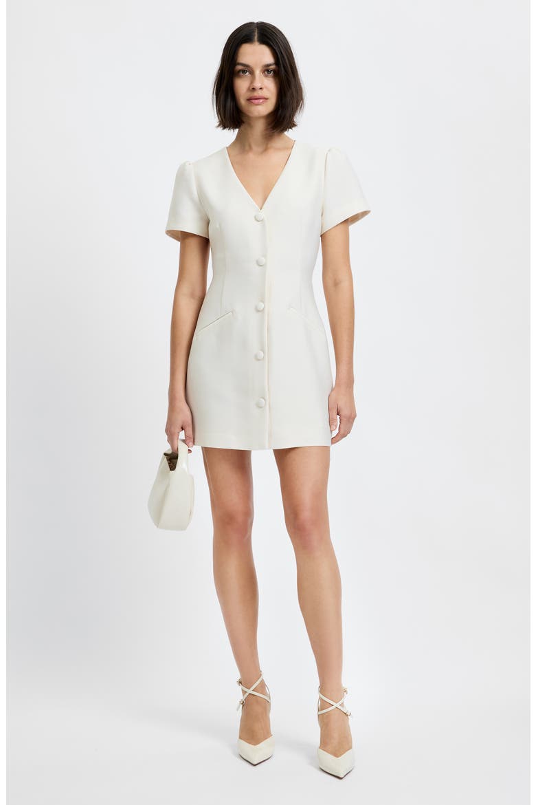 Taffeta Structured Minidress, Alternate, color, 16-PARCHMENT