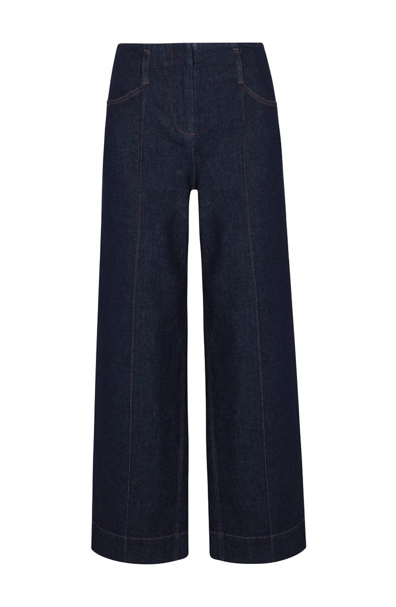 Rebecca Taylor Carmen Denim Pant, Alternate, color, Carmen Indigo