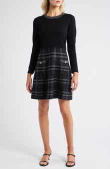 Eliza J Long Sleeve Sweater Dress