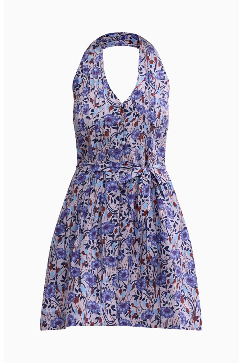 Daphne Halter Dress, Alternate, color, Iris Multi