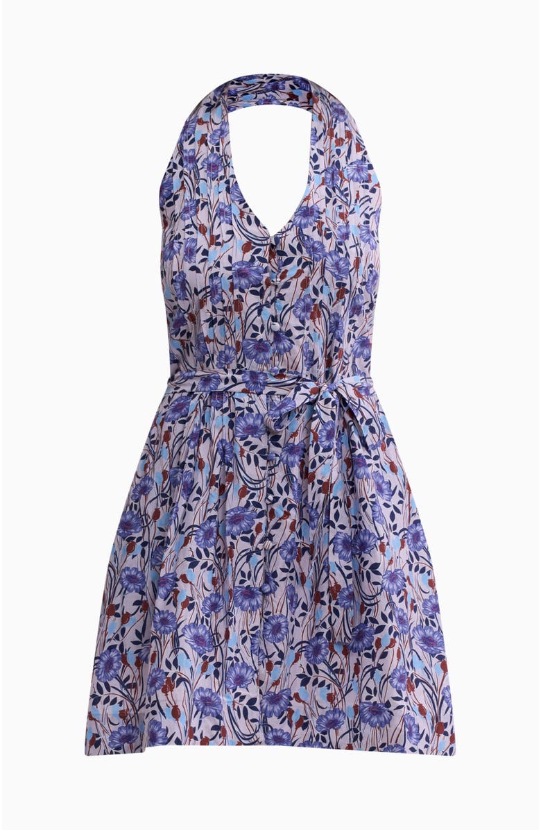 Rebecca Taylor Daphne Halter Dress, Alternate, color, Iris Multi