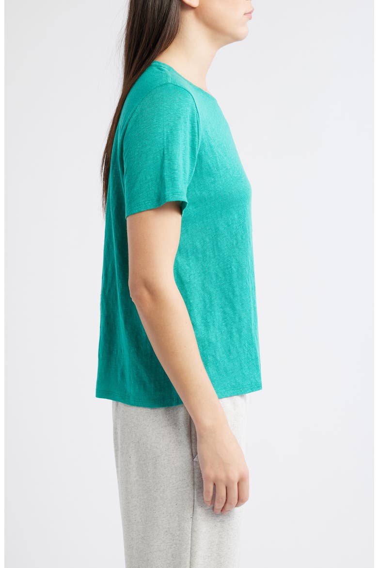 Organic Linen Crewneck T-Shirt, Alternate, color, SSTAR