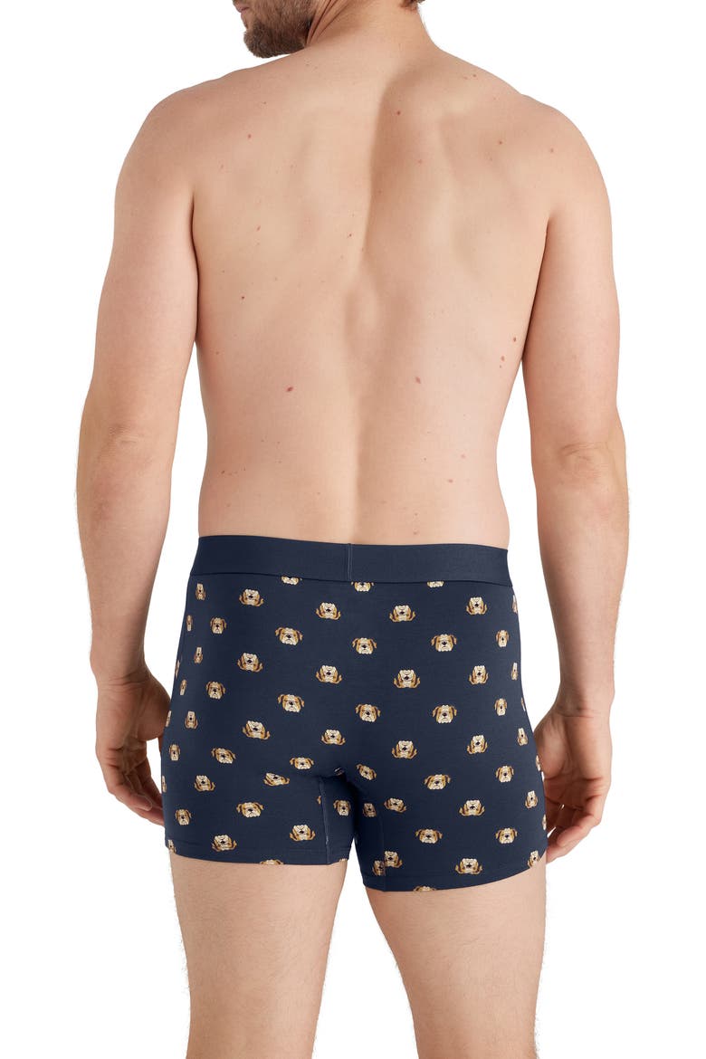 Supima Cool Cotton Blend 4-Inch Boxer Briefs, Alternate, color, DRESS BLUES WINSTON
