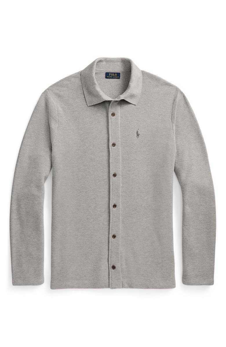 Polo Ralph Lauren Regular Fit Cotton Piqué Button-Up Shirt, Alternate, color,