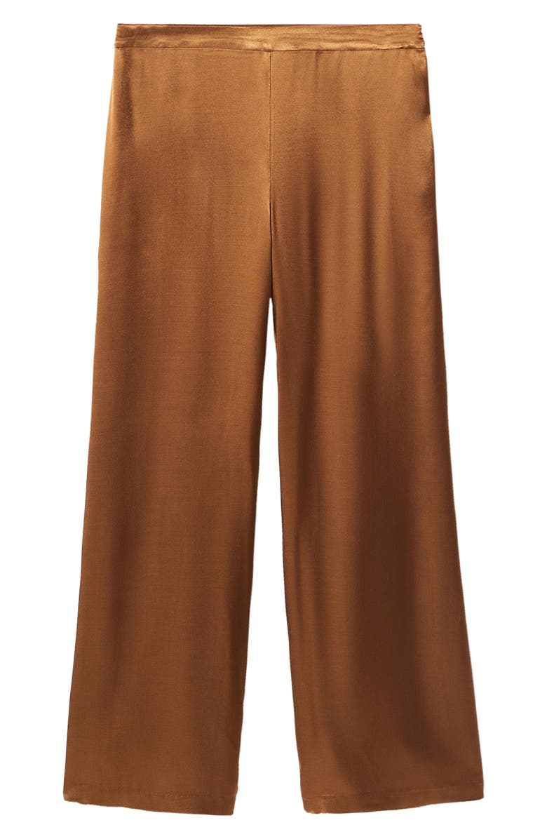 MANGO Satin Palazzo Pants, Alternate, color, 