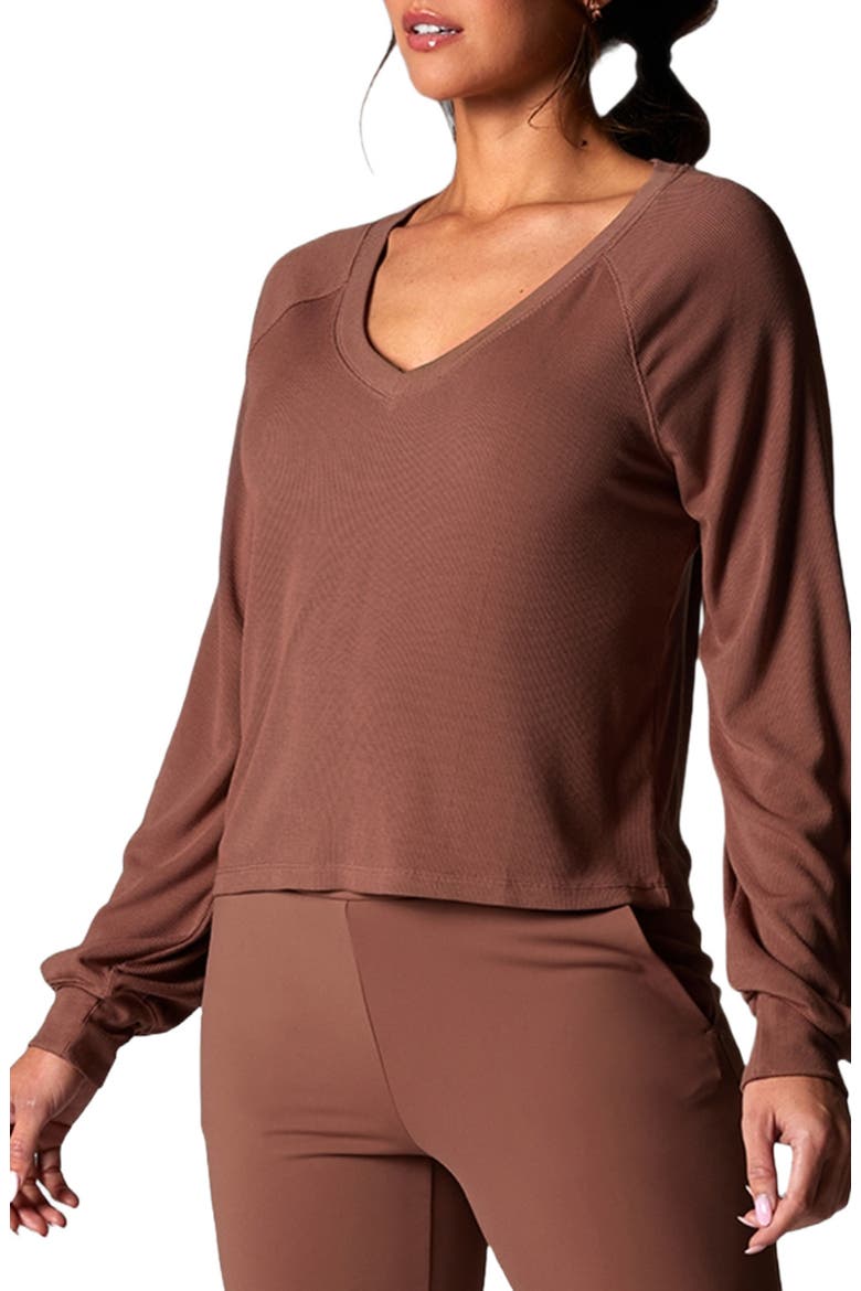 Rib Long Sleeve, Main, color, CLOVE