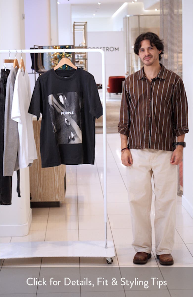 Textured Cotton Jersey Graphic T-Shirt, sales video thumbnail