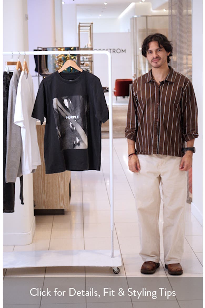 Textured Cotton Jersey Graphic T-Shirt video
