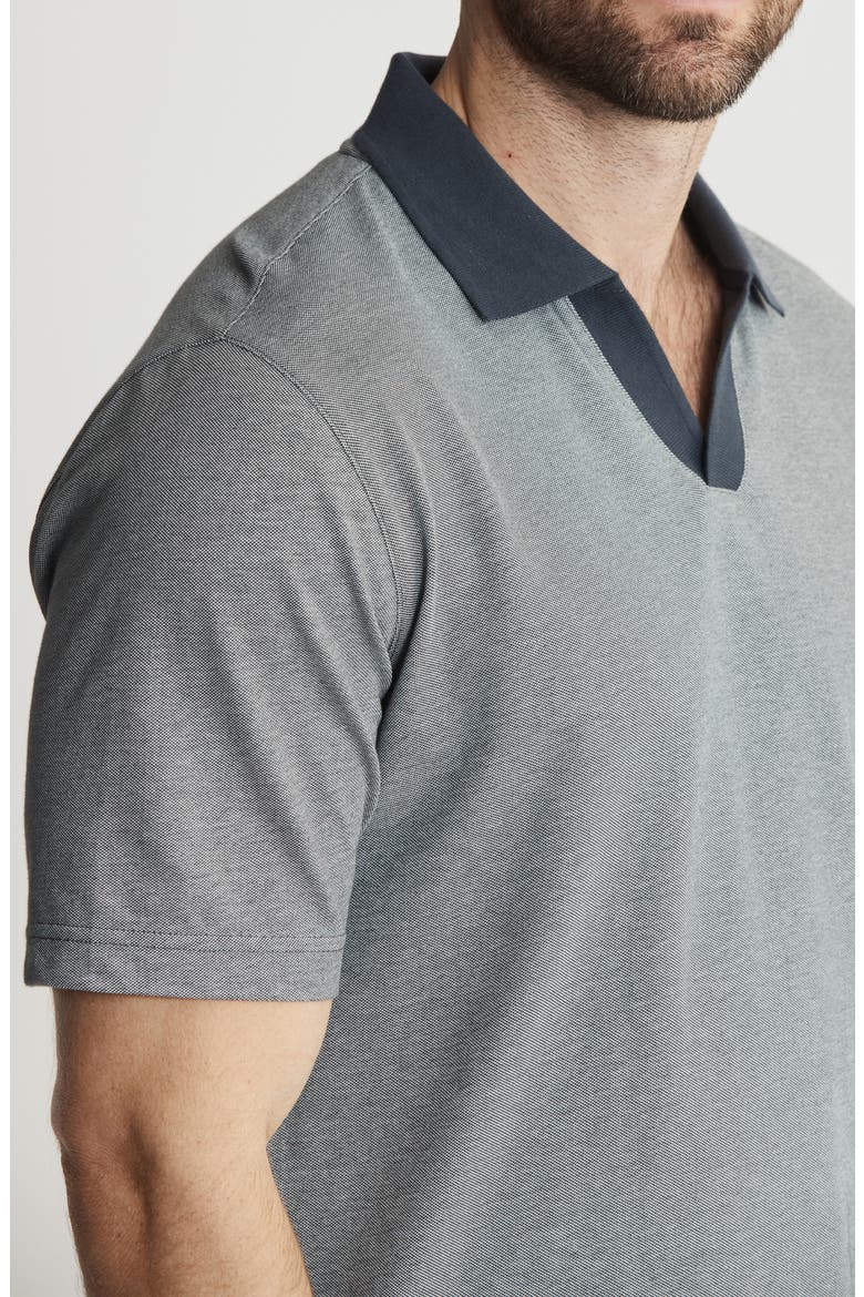 South Hampton Johnny Collar Polo, Alternate, color, CHARCOAL