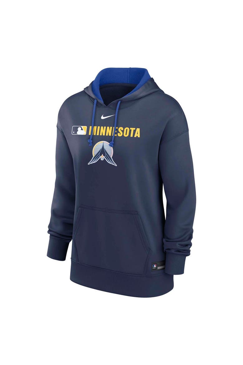 Women's Nike Navy Minnesota Twins Authentic Collection City Connect Performance Pullover Hoodie, Alternate, color, Navy