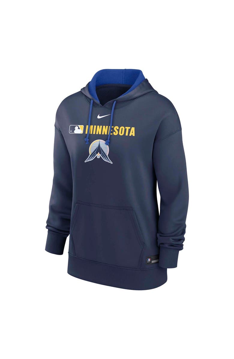 Nike Women's Nike Navy Minnesota Twins Authentic Collection City Connect Performance Pullover Hoodie, Alternate, color, Navy