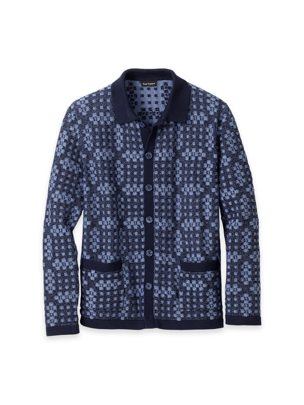 Cotton Button Front Polo Long Sleeve - image 3