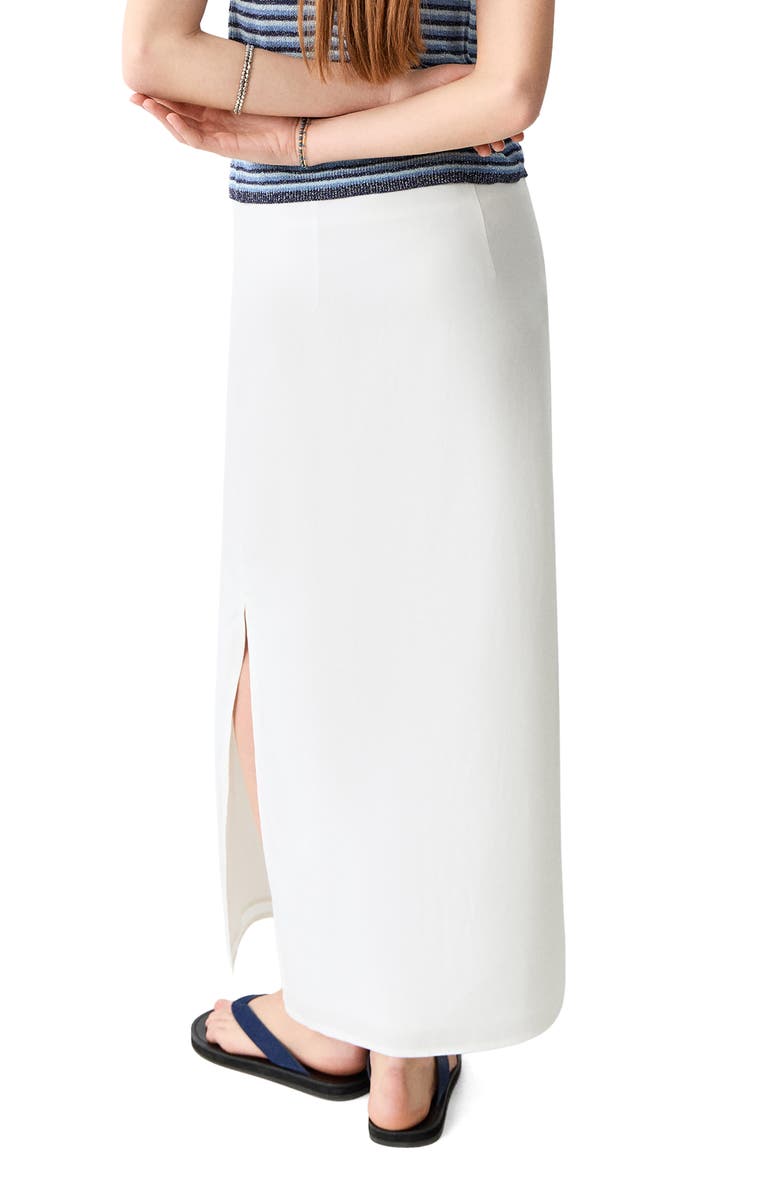 MANGO TEEN Side Slit Midi Skirt, Alternate, color,