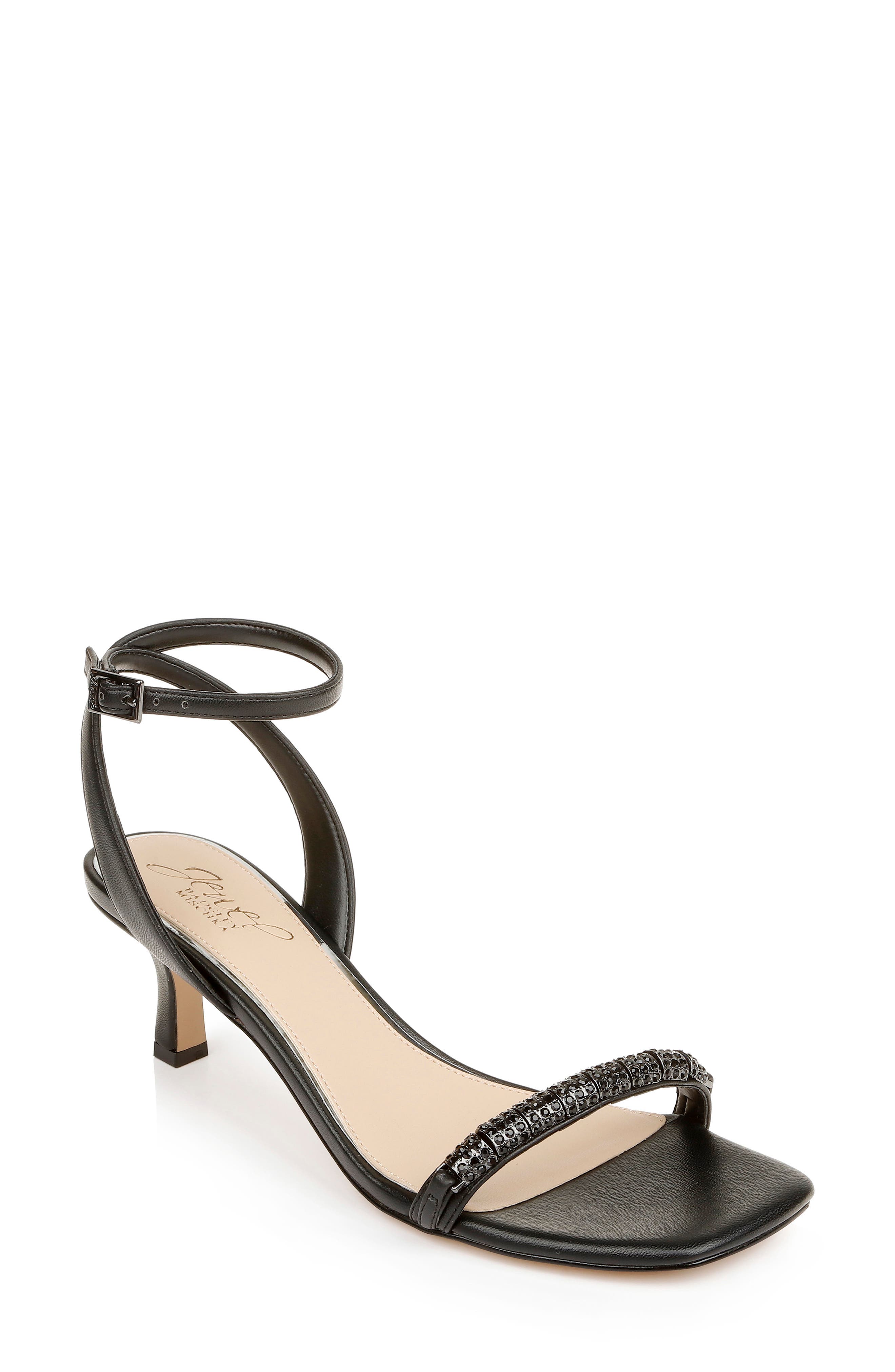 Jewel Badgley Mischka Charisma Kitten Heel Ankle Strap Sandal, Main, color, 