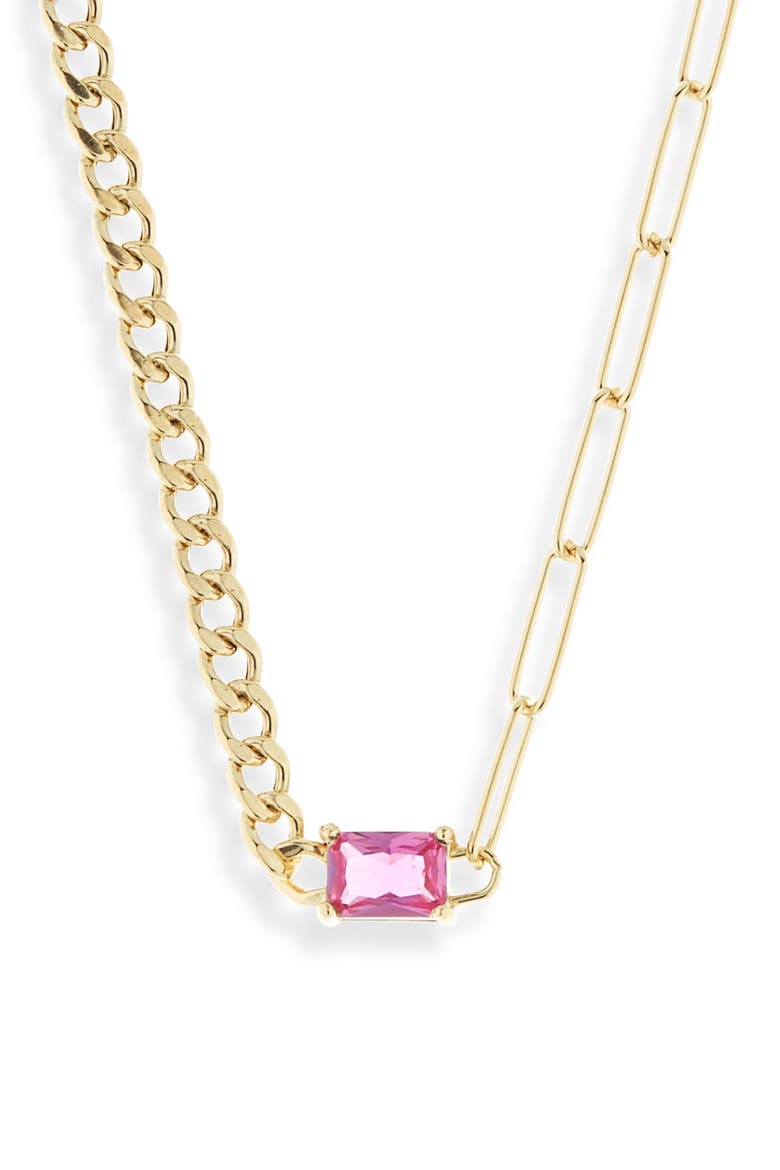 Birthstone Necklace, Main, color, YELLOW-JULY