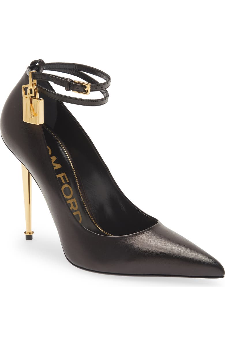 TOM FORD Padlock Pointed Toe Pump, Main, color,