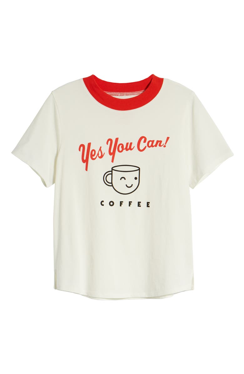 ban.do Yes You Can Cotton Ringer Tee, Alternate, color,