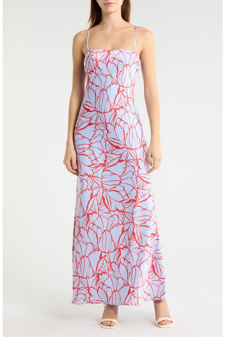 Cerys Floral Tirza Maxi Dress, Main, color, LAVENDER-MULTI