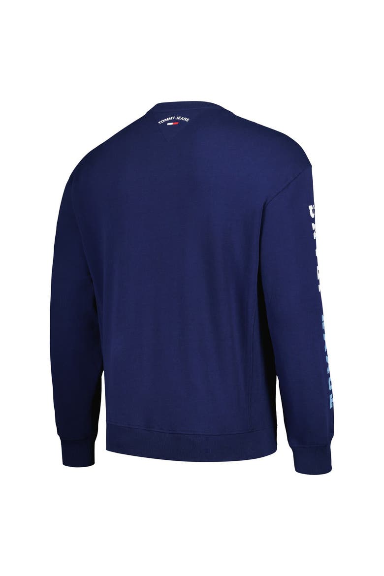 Men's Tommy Jeans Navy Memphis Grizzlies Henry Pullover Sweatshirt, Alternate, color, Navy