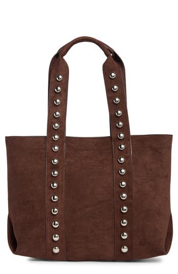 Madden Girl Large Faux Suede Tote In Brown