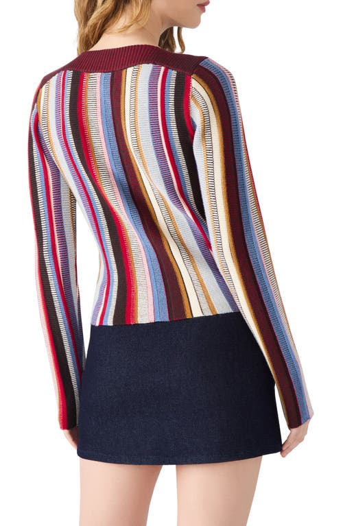 Steve Madden Serra Stripe Knit Sweater In Multi