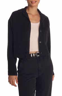 Crop Button-Up Shirt
