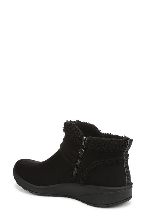 Lifestride Glendale Faux Fur Trim Bootie In Black