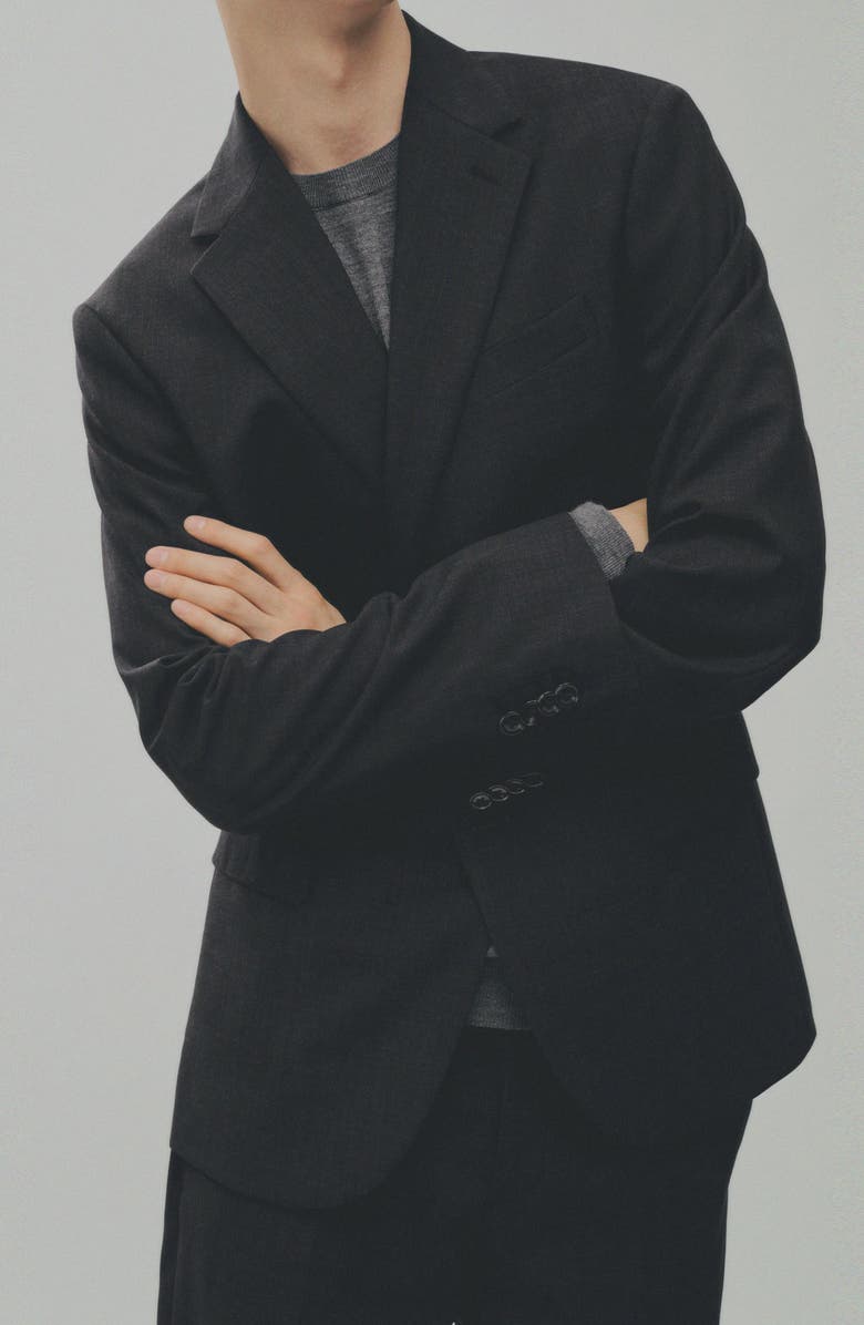 MANGO Slim Fit Virgin Wool Suit Blazer, Alternate, color, 