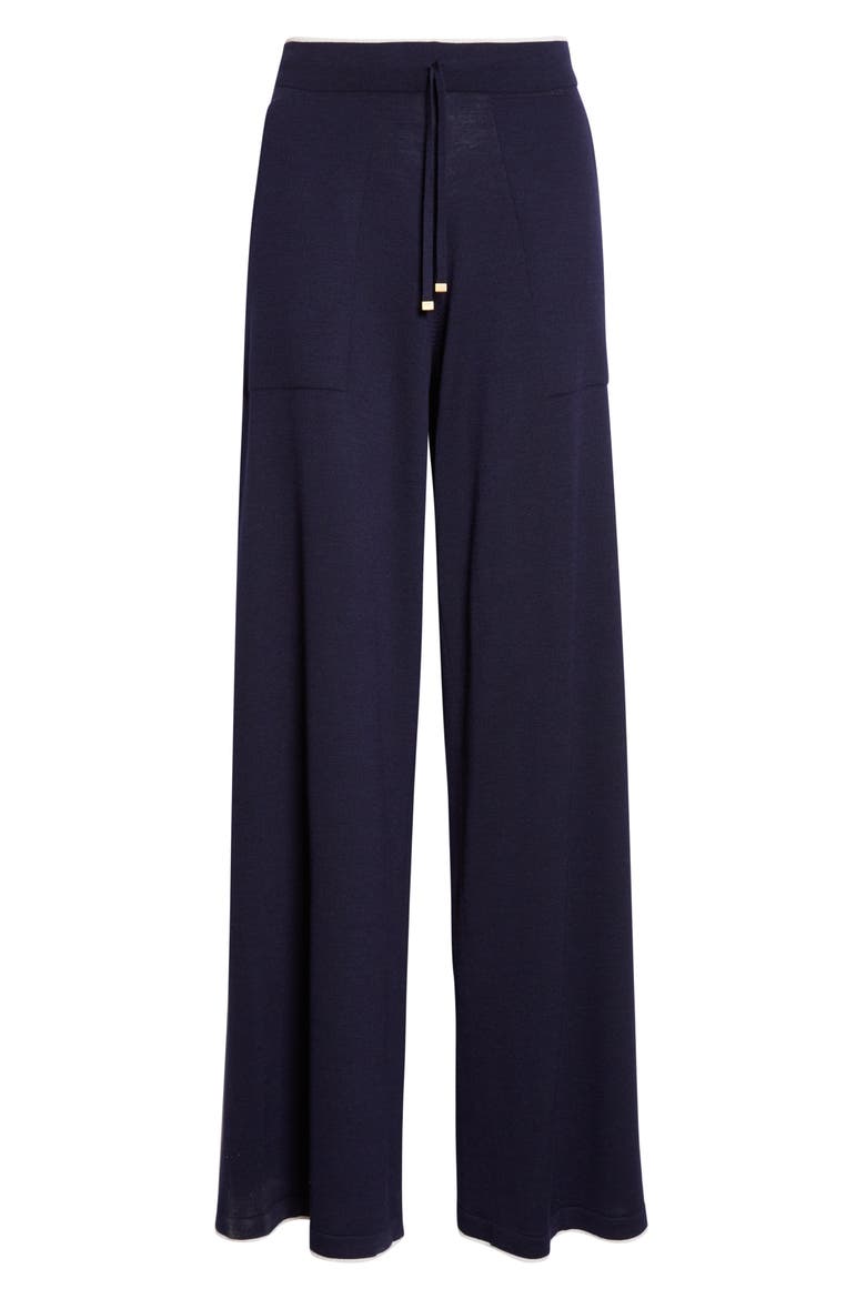 Avalon Travel Merino Wool Drawstring Pants, Main, color, BLUE/WHITE