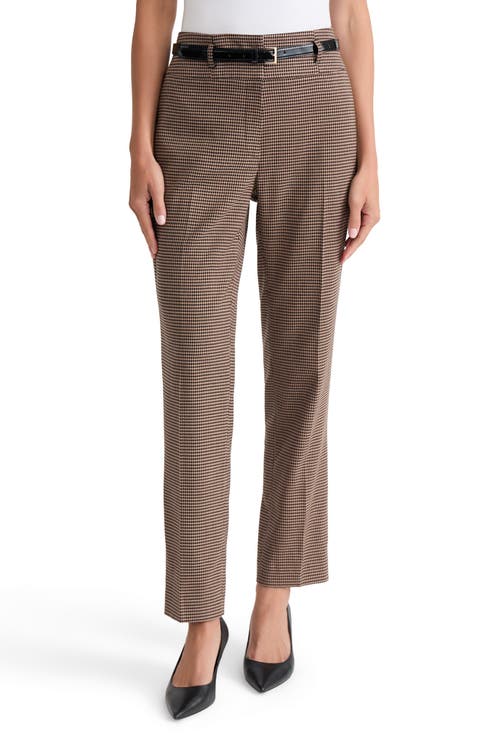 Belted Slim Leg Pants