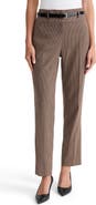 KASPER Belted Slim Leg Pants
