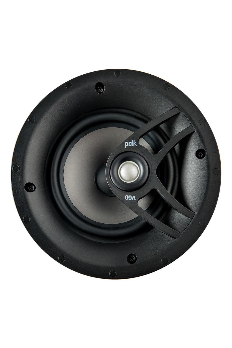 V60 6.5" Vanishing In Ceiling Speaker - Each, Main, color, White