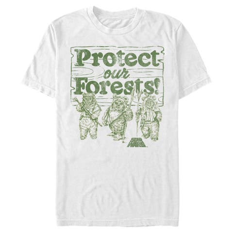 Men's Star Wars Ewok Protect Our Forests  Graphic T-Shirt