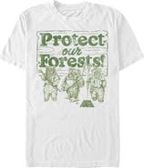 Star Wars Men's Star Wars Ewok Protect Our Forests  Graphic T-Shirt