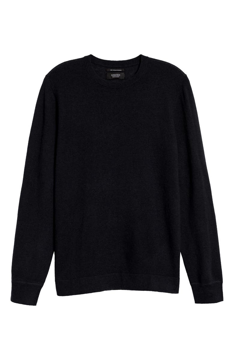 Nordstrom Men's Shop Crewneck Lightweight Cashmere Sweater, Alternate, color,