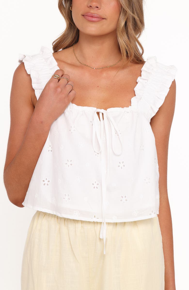 Petal & Pup Marnie Square Neck Top, Alternate, color, White