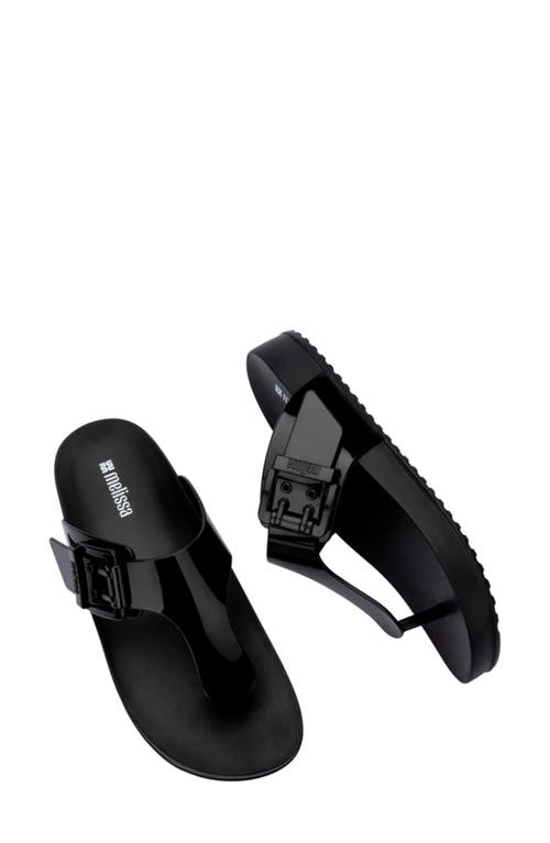 Melissa Cozy Platform Flip Flop In Black