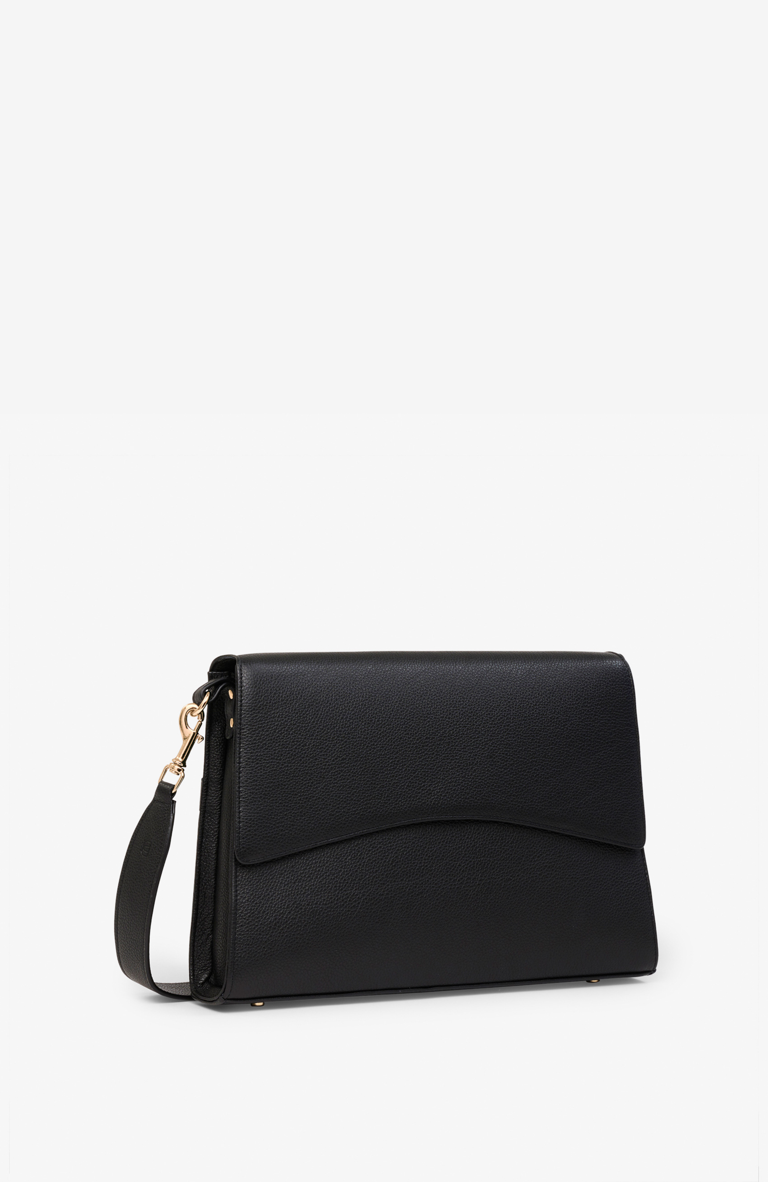 BY BANOO Classic Slim Briefcase, Alternate, color, Black/Silver