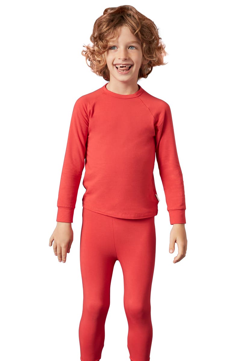 Roarsome Long Sleeve Base Layer, Alternate, color, Red