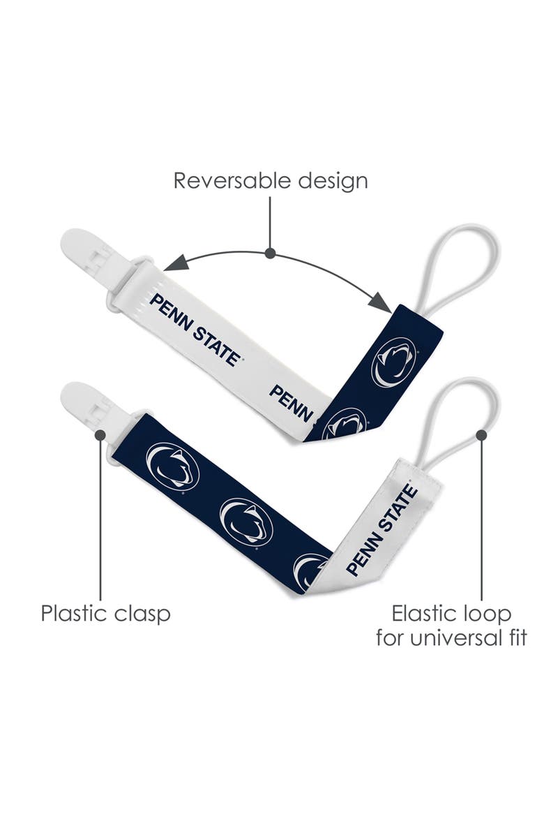 Penn State Pacifier Clip 2-Pack, Alternate, color, Multicolor