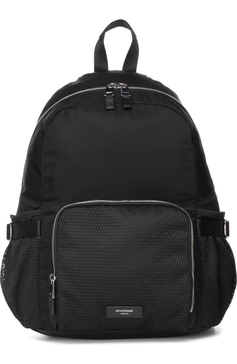 Storksak Hero Luxe Water Resistant Nylon Backpack Diaper Bag, Main, color,