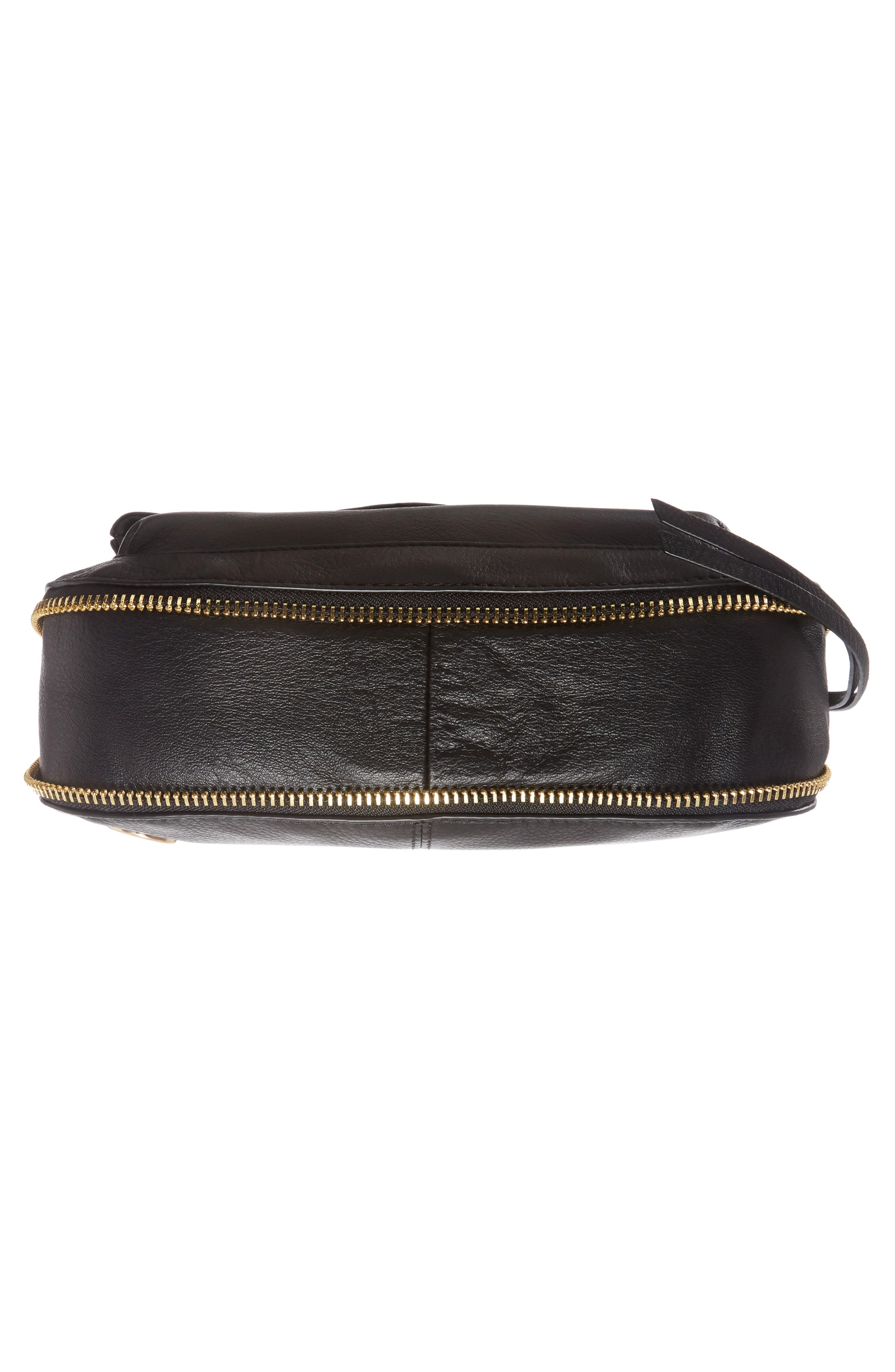Dafni Leather Crossbody (Nordstrom Exclusive), Alternate, color, BLACK
